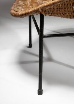 Compasso - Rattan Easy Chair attributed to Roberto Mango