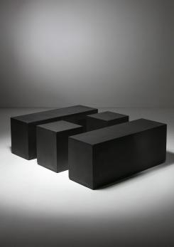 Compasso - Set of Three "Scacchi" Tables by Mario Bellini for C&B Italia Compasso - Set of Three "Scacchi" Tables by Mario Bellini for C&B Italia