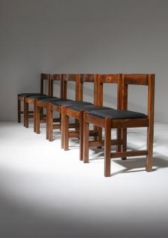 Compasso - Set of Six "Torbecchia" Chairs by Giovanni Michelucci for Poltronova