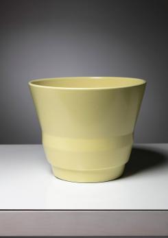 Compasso - Yellow Cache Pot by Guido Andloviz for SCI Laveno