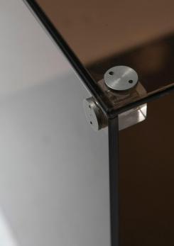 Compasso - Pair of Italian 70s Smoked Glass Night Stands