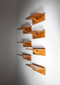 Compasso - Set of Seven Wood Shelves