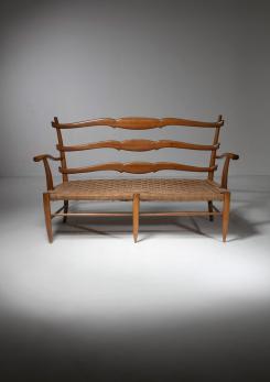 Compasso - Italian 50s Bench in the Style of Paolo Buffa