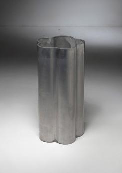 Compasso - Large Aluminum Vase by Albert Leclerc for Il Sestante