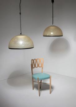 Compasso - Pair of Large Fiberglass Pendant Lamps by Luci Milano