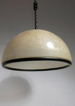 Compasso - Pair of Large Fiberglass Pendant Lamps by Luci Milano