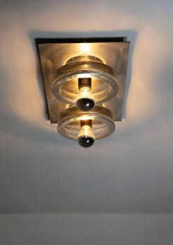Compasso - Pair of Italian 70s Ceiling Lamps