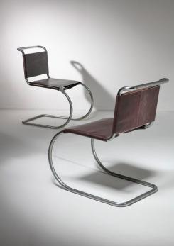 Compasso - Pair of "MR" Chairs by Mies van der Rohe for Knoll