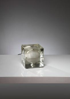 Compasso - "Cubosfera" Table Lamp by Alessandro Mendini for Fidenza Vetraria