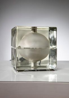 Compasso - "Cubosfera" Table Lamp by Alessandro Mendini for Fidenza Vetraria