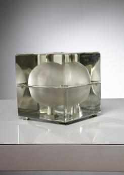 Compasso - "Cubosfera" Table Lamp by Alessandro Mendini for Fidenza Vetraria