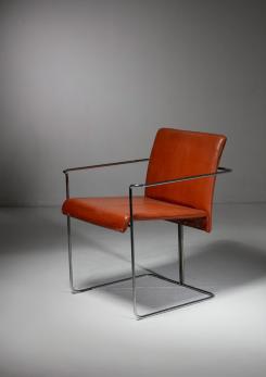 Compasso - Set of Six "P15" Armchairs by Ernesto Redaelli for Saporiti, Italy, 1970s