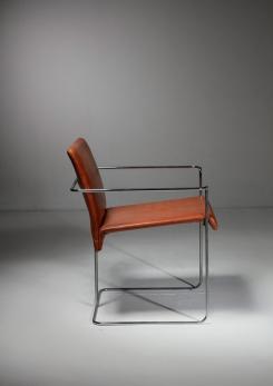 Compasso - Set of Six "P15" Armchairs by Ernesto Redaelli for Saporiti, Italy, 1970s