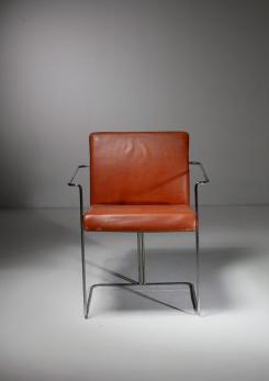 Compasso - Set of Six "P15" Armchairs by Ernesto Redaelli for Saporiti, Italy, 1970s