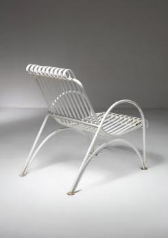 Compasso - Pair of Italian 60s Patio Metal Chairs