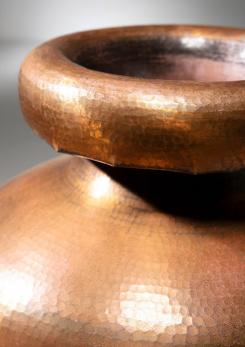 Compasso - Italian 50s Large Copper Plated Umbrella Stand