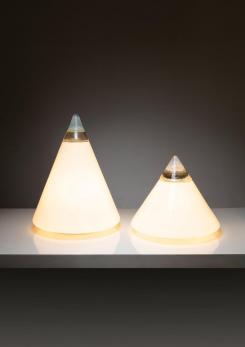 Compasso - Set of Two "Rio" Murano Glass Table Lamps by Giusto Toso for Leucos