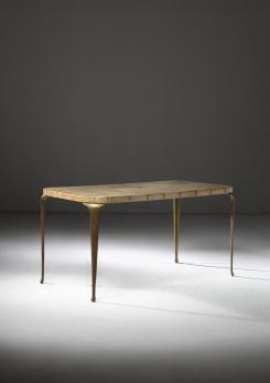 Compasso - Parchment Coffee Table by Paolo Buffa