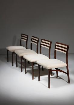 Compasso - Set of Four Dining Chairs Model 110 by Ico Parisi for Cassina