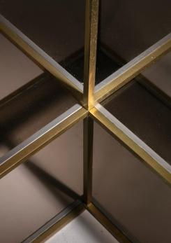 Compasso - Set of Two Chrome/Brass Low Tables