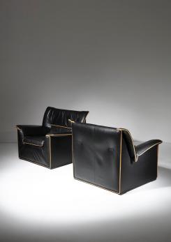 Compasso - Pair of "Lauriana" Lounge Chairs by Afra and Tobia Scarpa for B&B Italia
