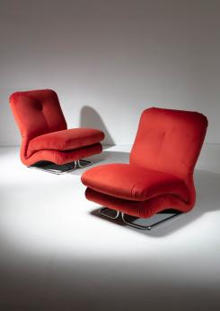 Compasso - Set of Two "Cigno" Chairs by Vittorio Varo for IPE