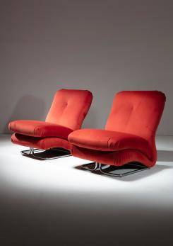Compasso - Set of Two "Cigno" Chairs by Vittorio Varo for IPE