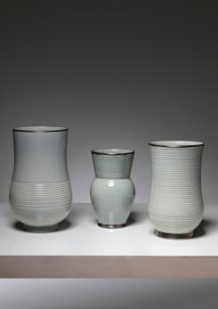 Compasso - Three Vases by Giovanni Gariboldi for Ginori
