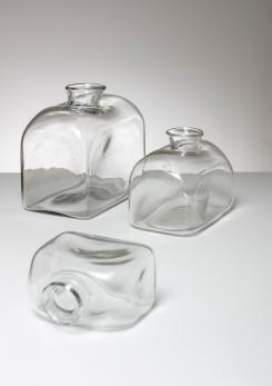 Compasso - Set of Three Murano Glass Vases Attributed to Barbini