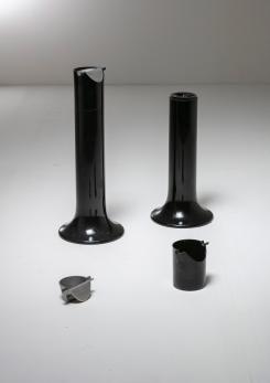 Compasso - Pair of "Griglia" Floor Ashtrays by Enzo Mari for Danese 