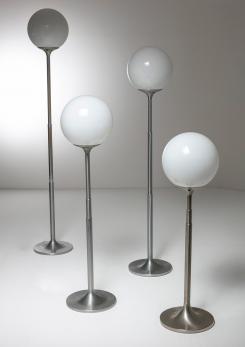 Compasso - Pair of Extendable "Polluce" Floor Lamps by Enzo Mari for Artemide Compasso - Pair of Extendable "Polluce" Floor Lamps by Enzo Mari for Artemide