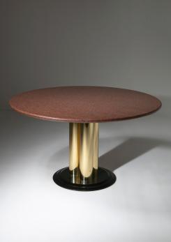 Compasso - Italian 70s Red Marble Dining Table