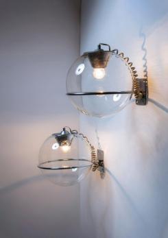 Compasso - Pair of Wall Lamps by Aldo Cosmacini