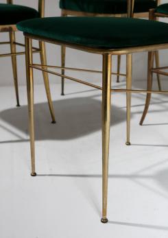 Compasso - Set of 10 Chiavari Brass Chairs