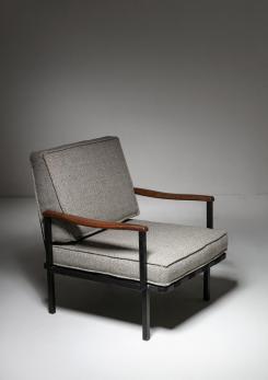 Compasso - Rare Pair of Lounge Chairs Model P24 by Osvaldo Borsani for Tecno Compasso - Rare Pair of Lounge Chairs Model P24 by Osvaldo Borsani for Tecno