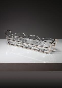 Compasso - Pair of Serving Pieces by Lino Sabattini for Argenteria Sabattini