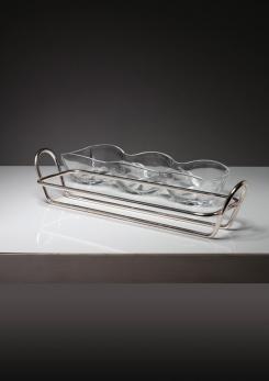 Compasso - Pair of Serving Pieces by Lino Sabattini for Argenteria Sabattini