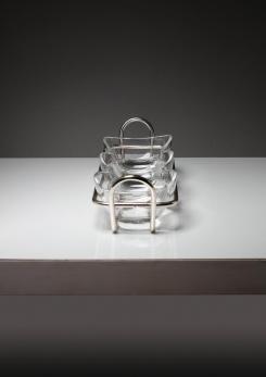 Compasso - Pair of Serving Pieces by Lino Sabattini for Argenteria Sabattini