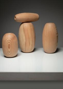 Compasso - Set of Four Larch Vases