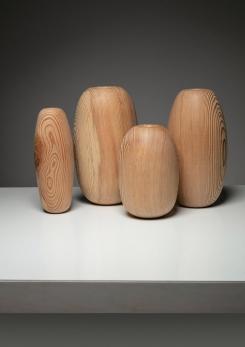 Compasso - Set of Four Larch Vases