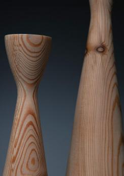 Compasso - Pair of Larch Vases