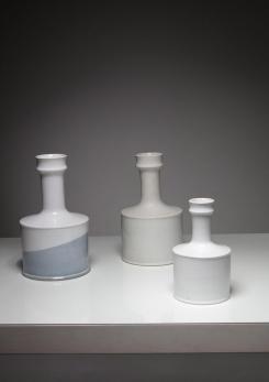 Compasso - Set of Three Ceramic Vases by Nanni Valentini for Laboratorio Pesaro