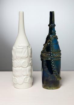 Compasso - Pair of Ceramic Bottles by Gio Ponti for Cooperativa Ceramica Imola Compasso - Pair of Ceramic Bottles by Gio Ponti for Cooperativa Ceramica Imola