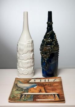 Compasso - Pair of Ceramic Bottles by Gio Ponti for Cooperativa Ceramica Imola Compasso - Pair of Ceramic Bottles by Gio Ponti for Cooperativa Ceramica Imola