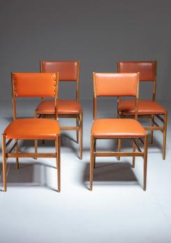 Compasso - Set of Four "Leggera" Chairs by Gio Ponti for Cassina