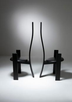 Compasso - Pair of "Golem" Chairs by Vico Magistretti for Poggi