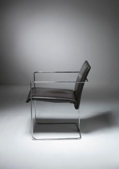 Compasso - Pair of "P15" Armchairs by Ernesto Radaelli for Saporiti