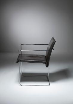 Compasso - Set of Four "P15" Armchairs by Ernesto Redaelli for Saporiti