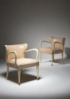 Compasso - Pair of Italian 50s Easy Chairs 