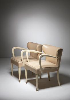 Compasso - Pair of Italian 50s Easy Chairs 